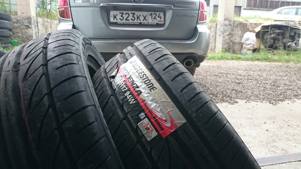 замена шин на 215/55 r17 bridgestone potenza re002 adrenalin — Subaru ...
