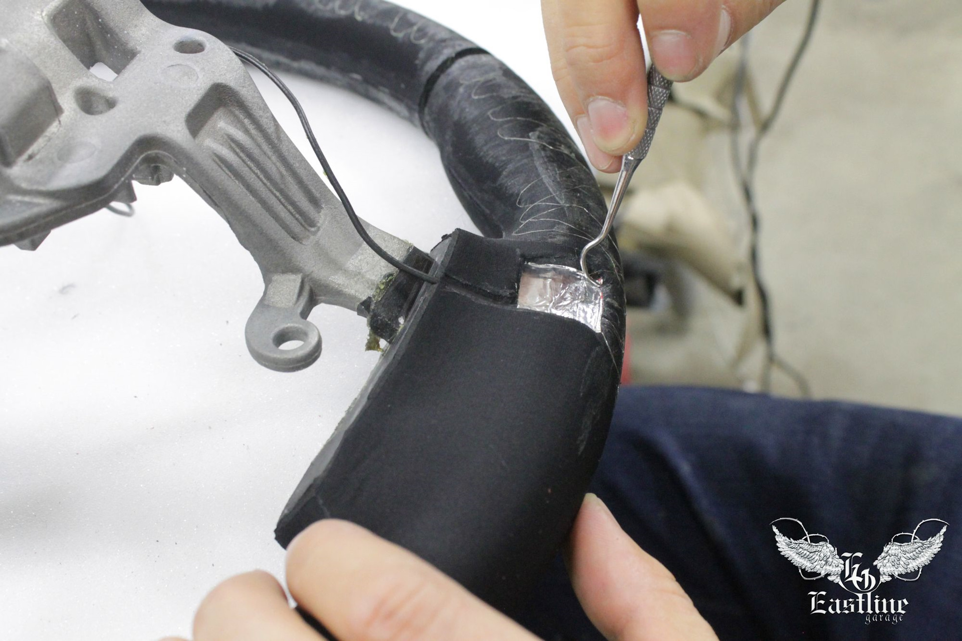 Hyundai Santa Fe — установка обогрева руля. Перетяжка руля в ...