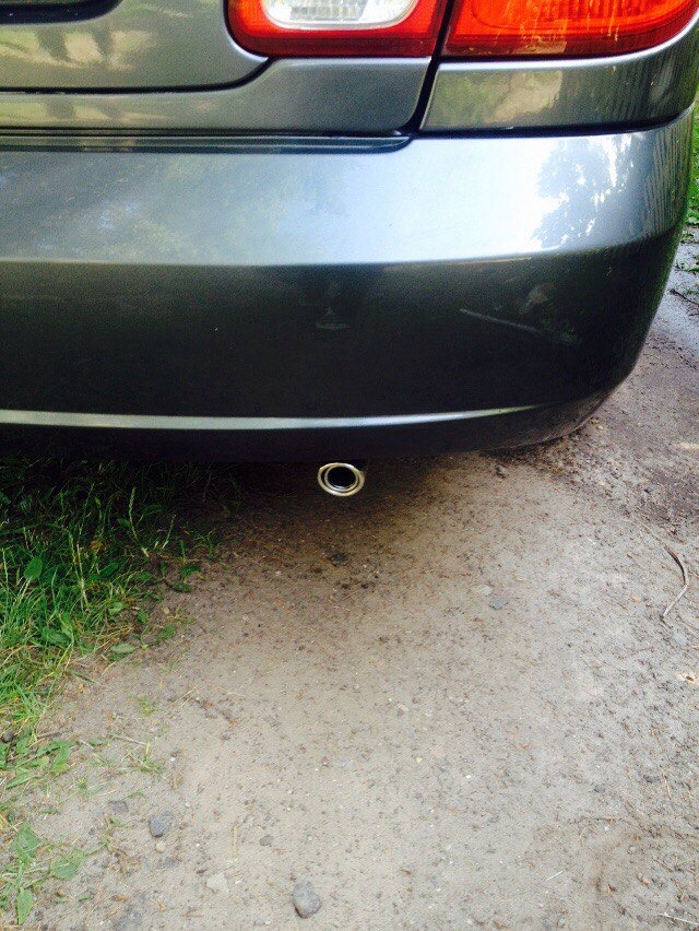 Насадка на глушитель — Nissan Almera II (N16), 1,8 л, 2005 года ...