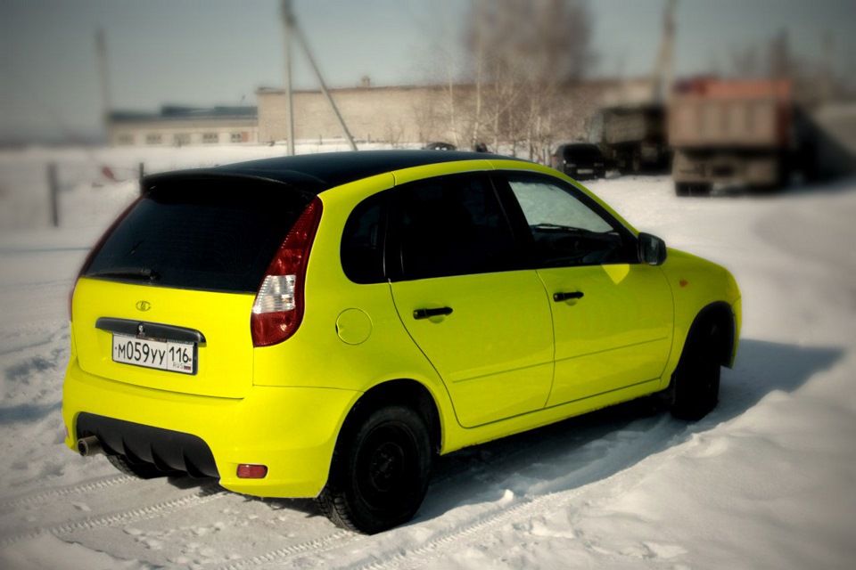 Lada Kalina Sport Р¶С‘Р»С‚С‹Р№ РєСѓРїРµ