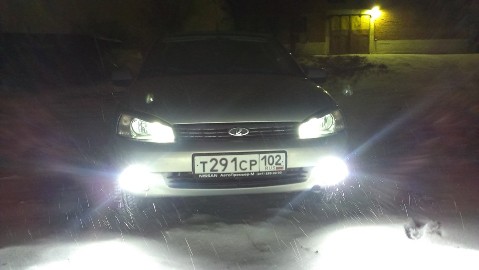 ксенон в туманки — Lada Калина Хэтчбек (1G), 1,4 л, 2011 года ...