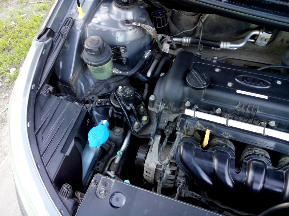 Мойка под капотом "Чистота залог здоровья.)" — KIA Rio (3G), 1,6 л ...