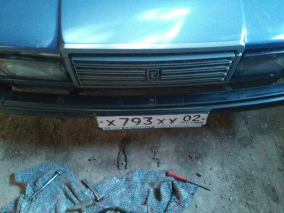 снял сабли с бамперов - Lada 21073, 1,5 л, 2002 года тюнинг DRIVE2