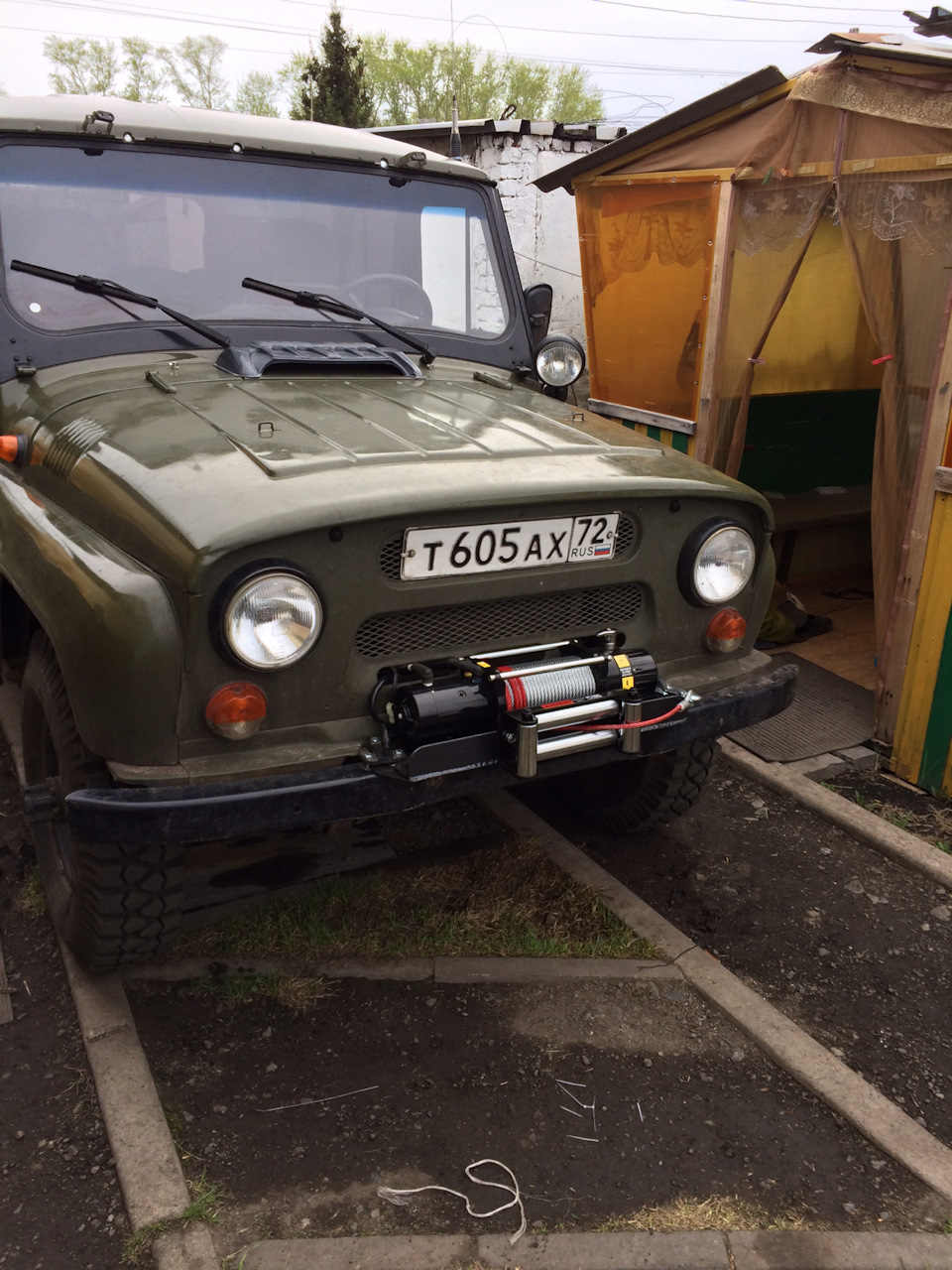 Лебёдка на месте — УАЗ 31514, 2,4 л, 1996 года | тюнинг | DRIVE2