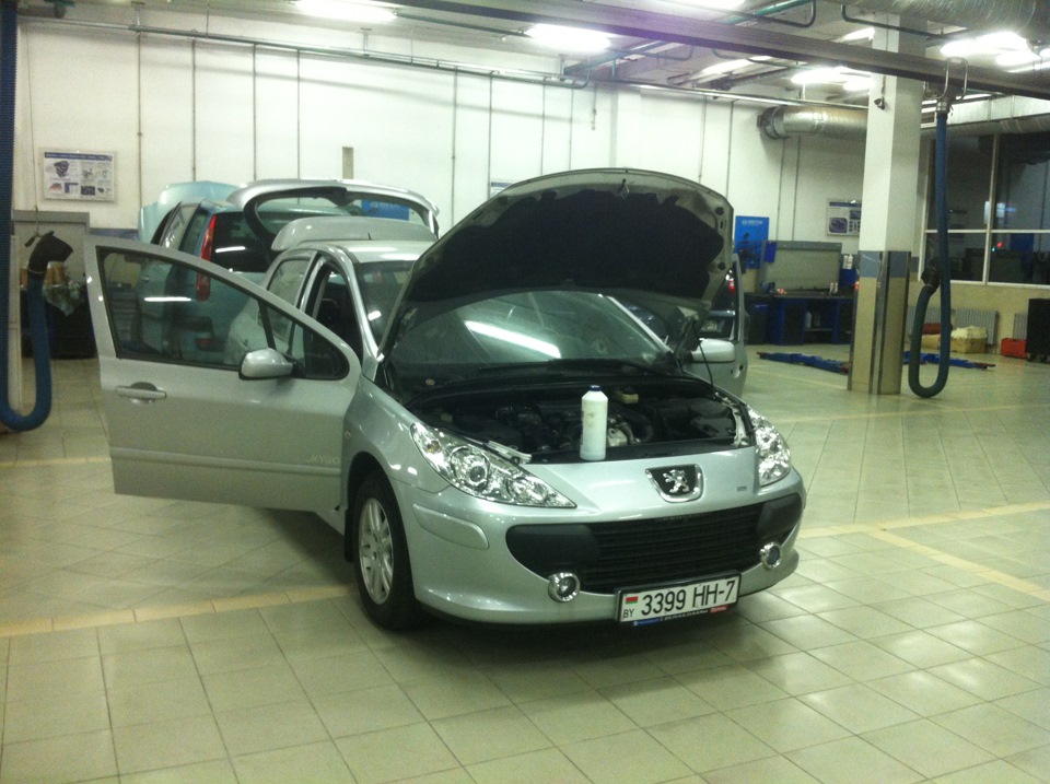 замена термостата или подготовка к зиме — Peugeot 307, 1,6 л, 2006 года ...