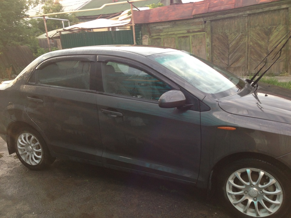 Мойка машинки после установки бамперов. — Chery Bonus, 1,5 л, 2011 года ...