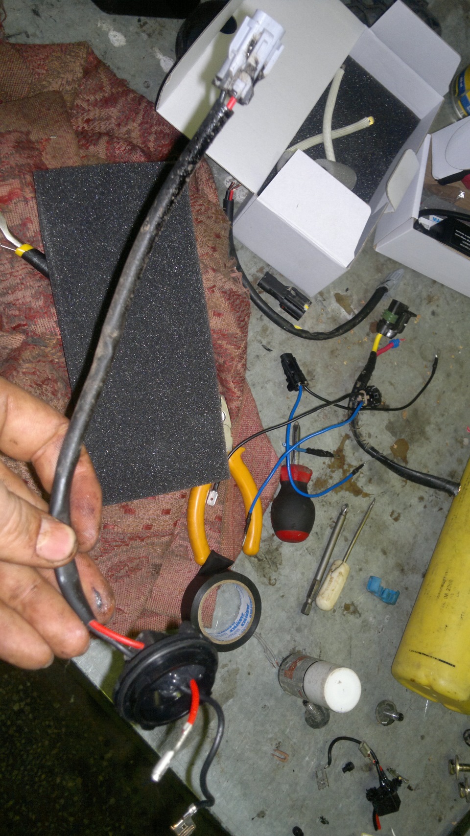 Окраска бампера, установка ксенон, подспетка порогов — Lifan X60, 1,8 л ...