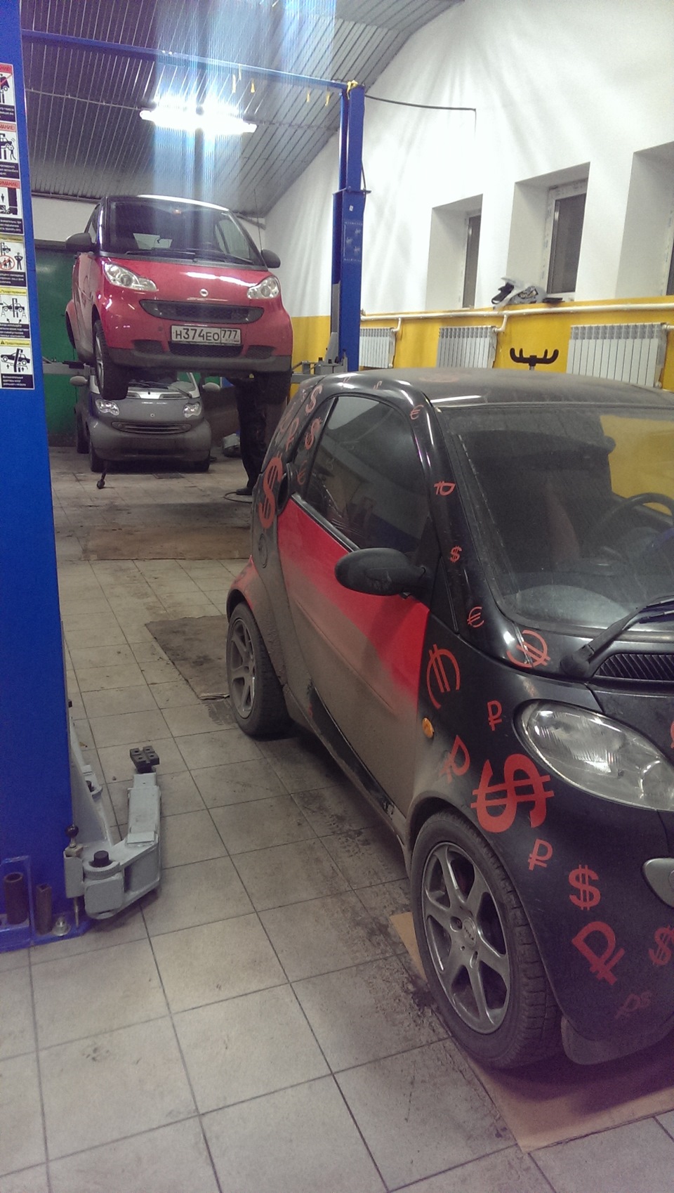 Замена передних амортизаторов. — Smart fortwo (2G), 1 л, 2009 года | визит  на сервис | DRIVE2