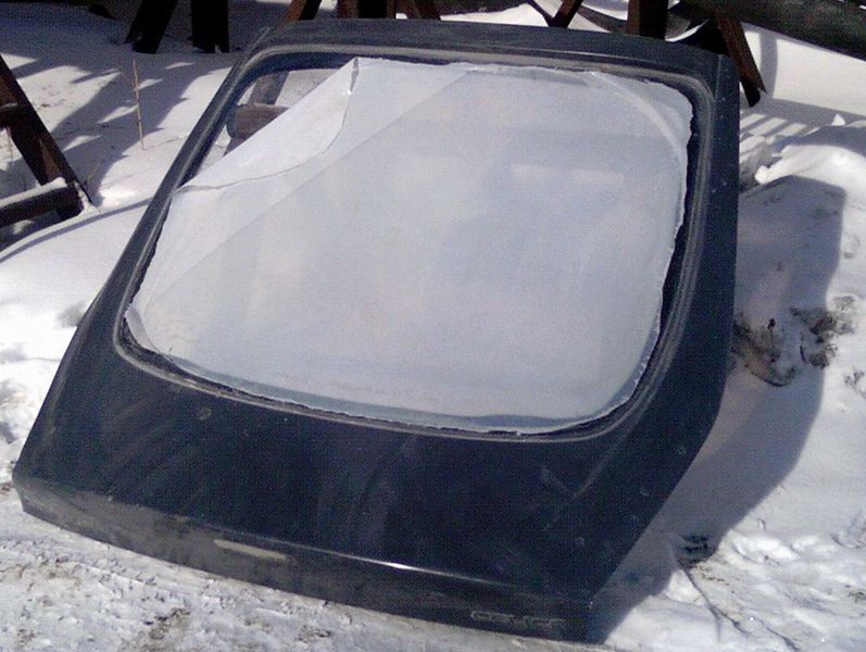 Rear door fiberglass  polycarbonate glass  - Toyota Celica 20 L 1995