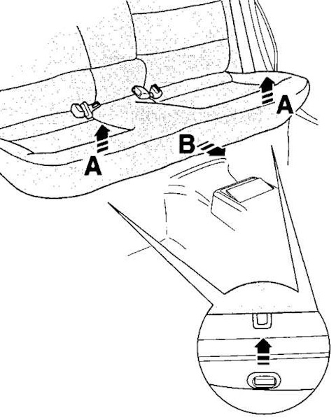 Как снять задний диван passat b6