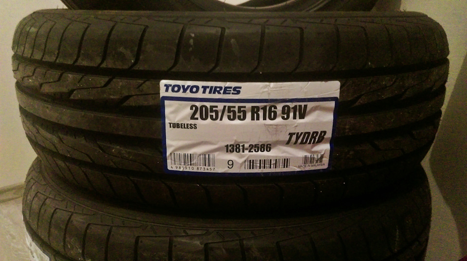 205 55 r16 91v. Toyo DRB 205/55 r16.