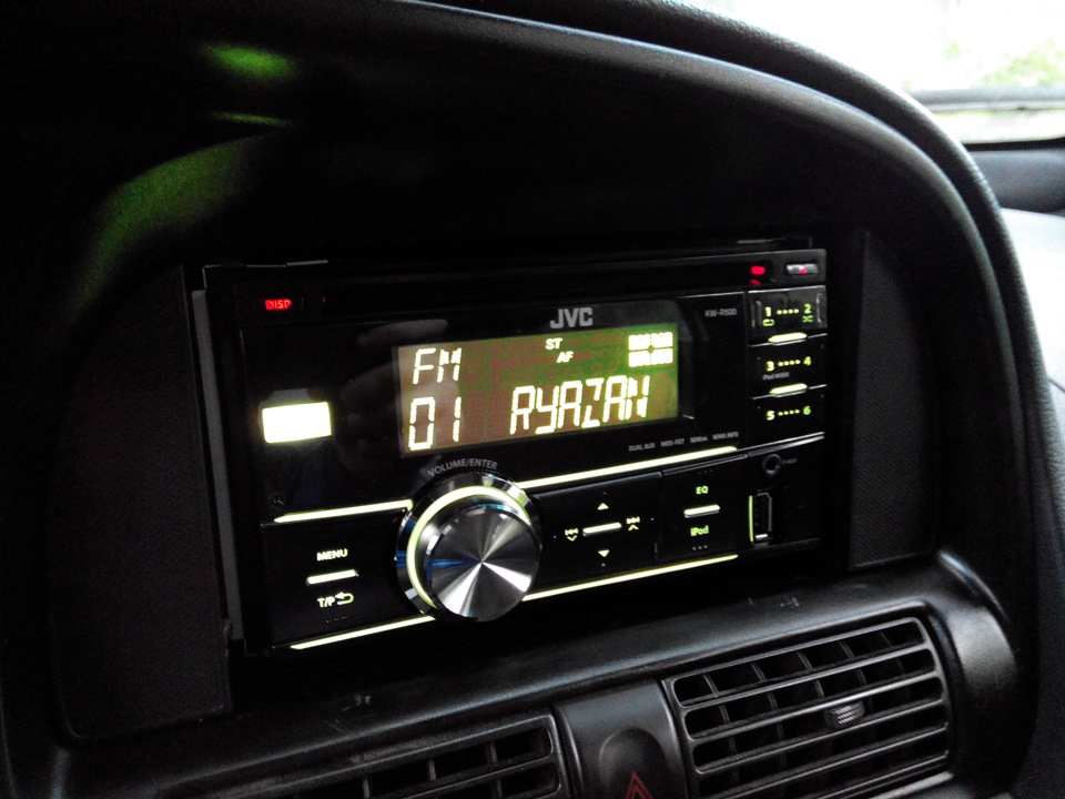 2DIN автомагнитола JVC KW-R500EY вместо штатной — Chevrolet Rezzo, 1,6 ...