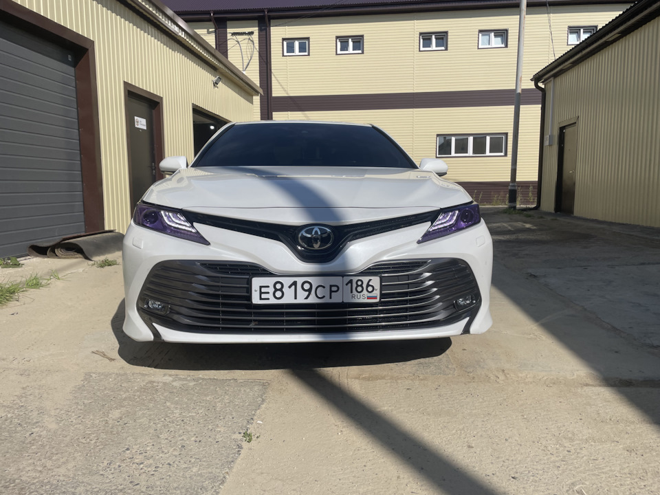 Фотохромный полиуретан на переднюю оптику — Toyota Camry (XV70), 2,5 л ...