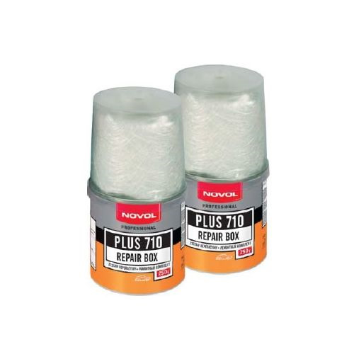 Ремонтный комплект novol plus 710. Новол 710. Ремкомплект новол стекловолокно. Ремонтный комплект novol plus 710, 250мл. Ремкомплект бампера novol plus 710.