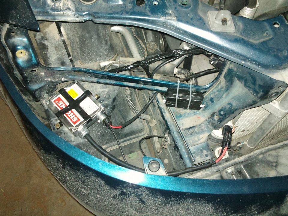 Биксенон H4 5000 K с блоками розжига Sho-Me — Chevrolet Lacetti 5D, 1,4 ...