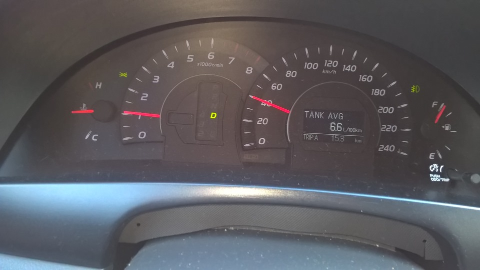 Расход топлива — Toyota Camry (XV40), 2,4 л, 2008 года | наблюдение ...