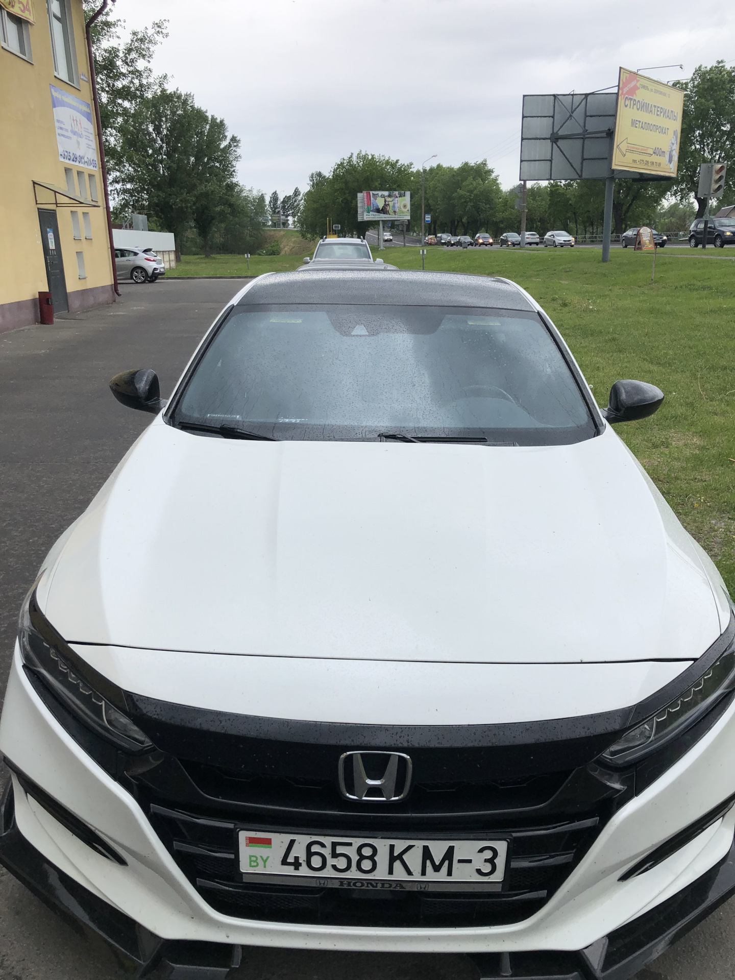 Чёрная пленка на крышу — Honda Accord (10G), 1,5 л, 2018 года ...