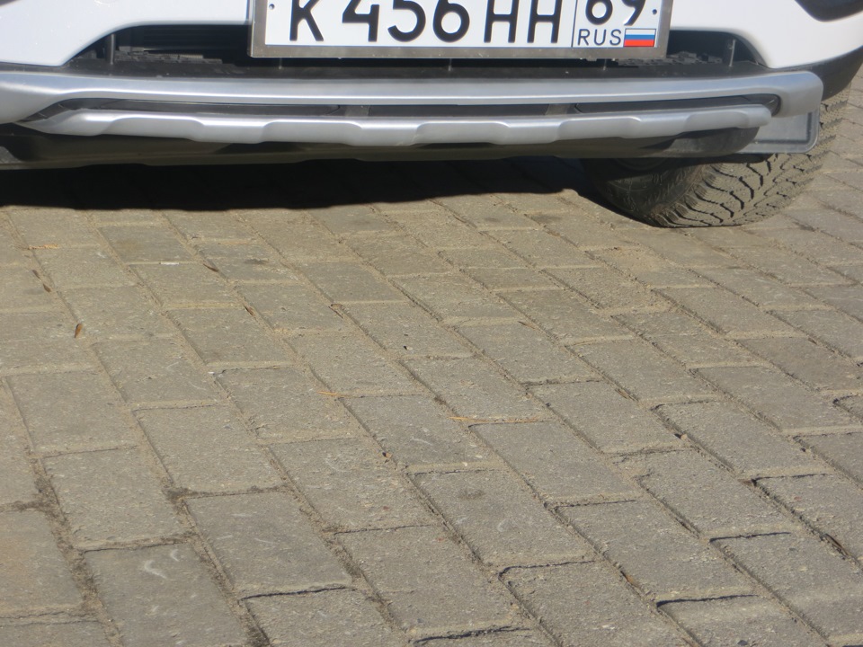 Накладки на бампер КИА СПОРТЕЙДЖ!))) — KIA Sportage (3G), 2 л, 2014 ...