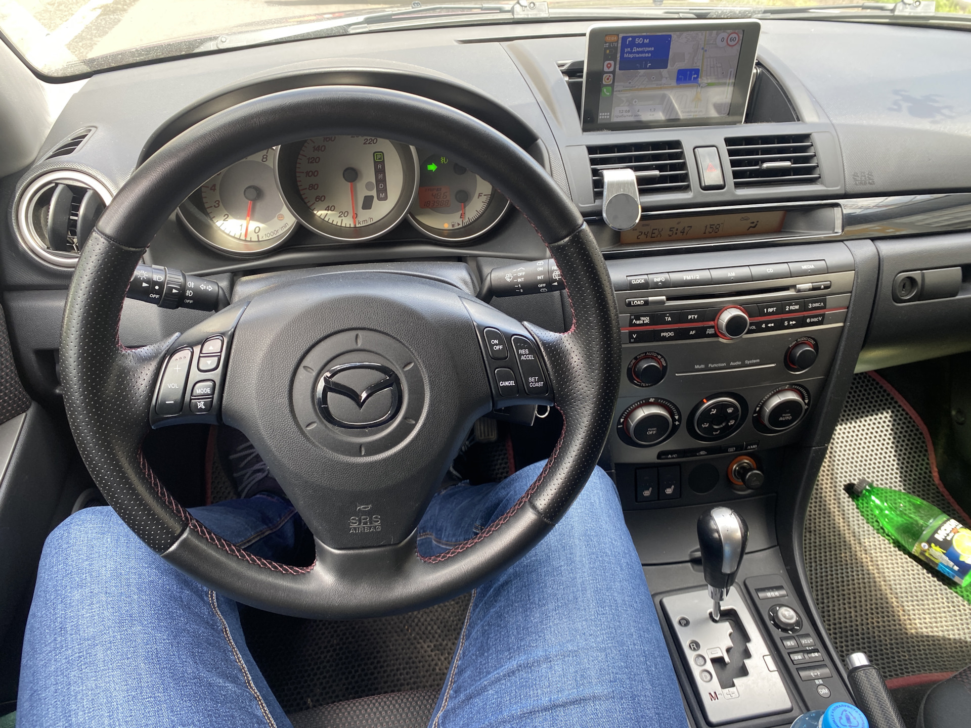 Твитеры.Монитор. Кнопки руля и консоли. — Mazda 3 (1G) BK, 1,6 л, 2008 ...