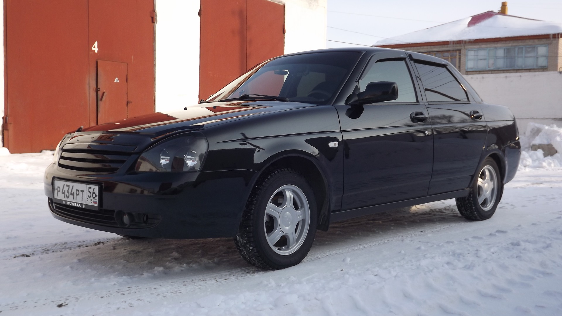 Lada Приора седан бензиновый 2010 | Черный Мустанг на DRIVE2