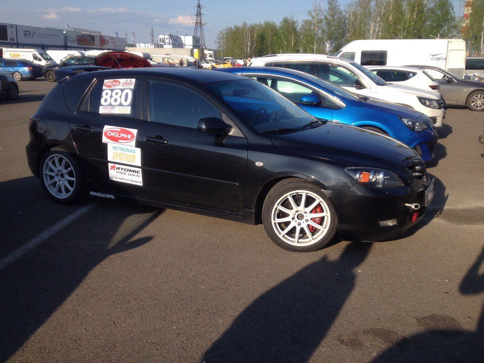 RHHCC 2-ой этап. Смоленск 07.05.16 — Mazda 3 (1G) BK, 2 л, 2007 года ...