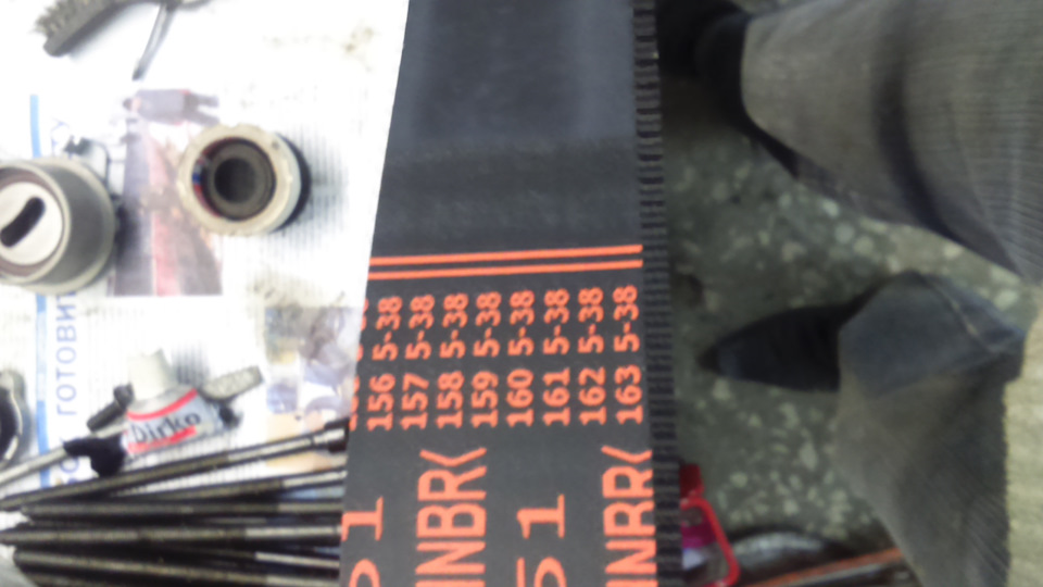 Ремень годовалый, 5 это год, 38 это неделя. — Mitsubishi Lancer IX