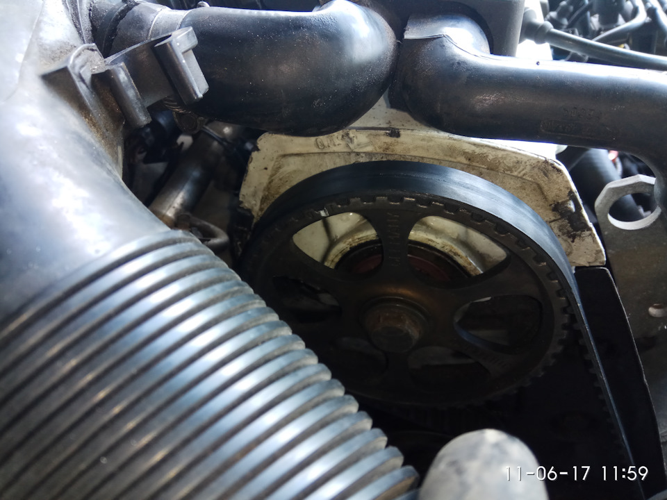 Выставление меток ГРМ. — Volkswagen Passat B4, 2 л, 1996 года | своими ...