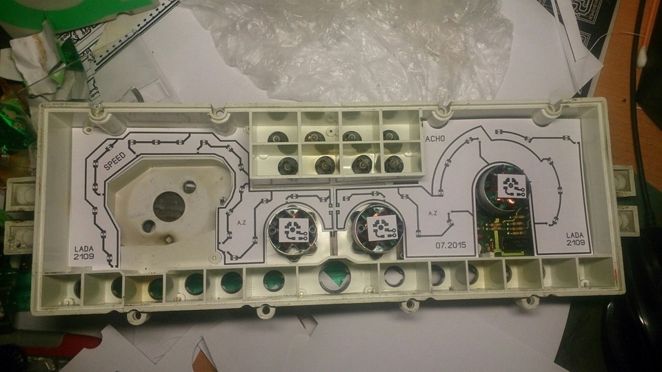 Пересвет приборной панели ваз 2109
