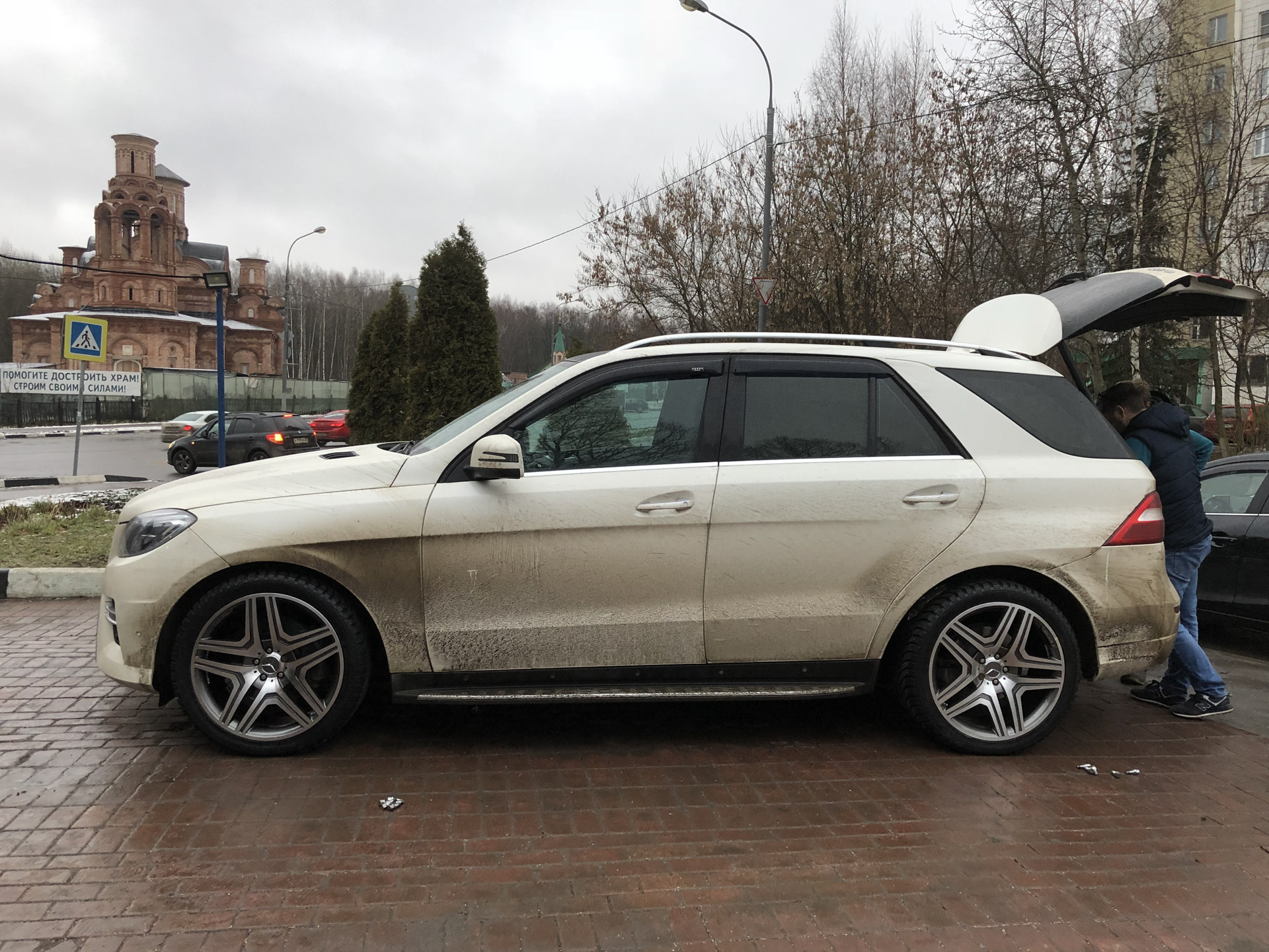 Диски AMG 21” и новая резина — Mercedes-Benz M Class (W166), 3 л, 2013 года  | колёсные диски | DRIVE2