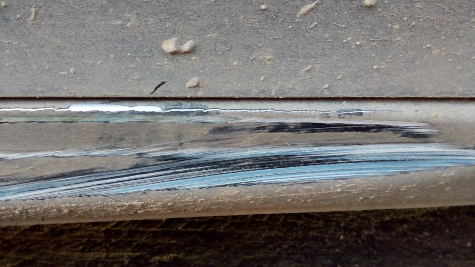 Помял порог :( — Toyota Auris (1G), 1,6 л, 2008 года | ДТП | DRIVE2