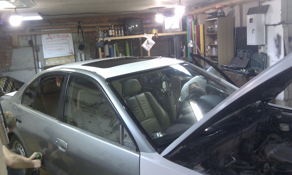 Обтяжка пленкой, PART I — Mitsubishi Galant (8G), 2,5 л, 2000 года ...