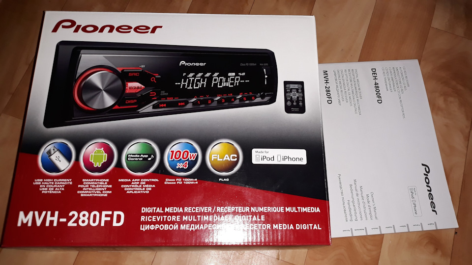 Новая магнитола pioneer 280fd 100Wx4 — Datsun on-Do, 1,6 л, 2017 года ...