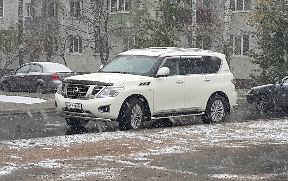 Ниссан Патрол по снегу