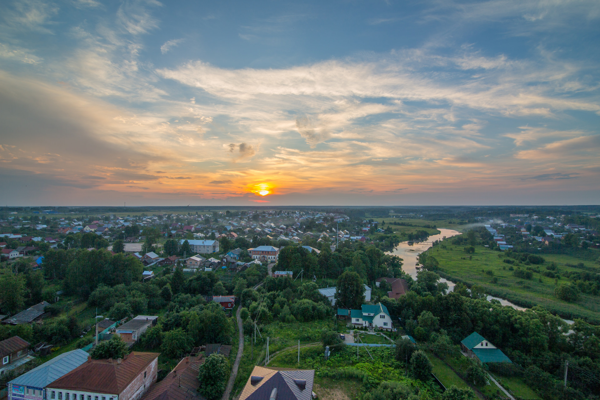 Лежнево вид сверху