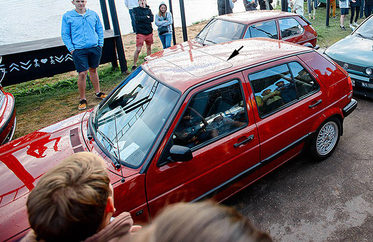 Уплотнитель крыши люка — Volkswagen Golf Mk2, 1,8 л, 1991 года | другое ...