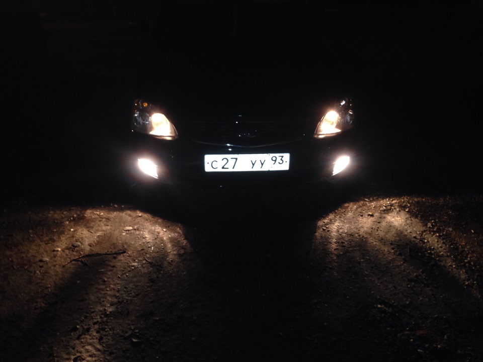 Установка сигнала и туманок SE. — Lada Приора седан, 1,6 л, 2009 года ...