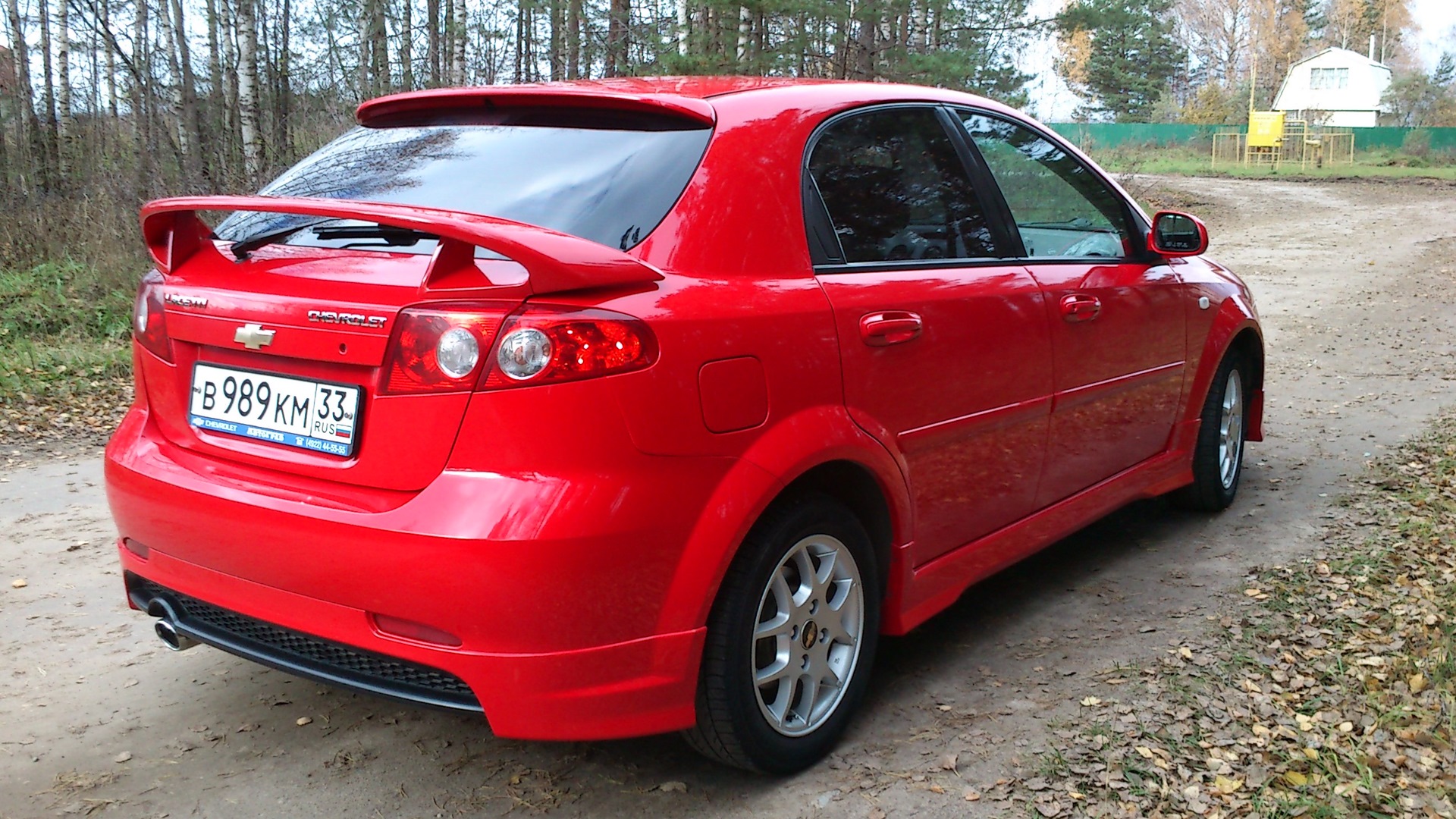 Lacetti Chevrolet черная в обвесах хэтчбек