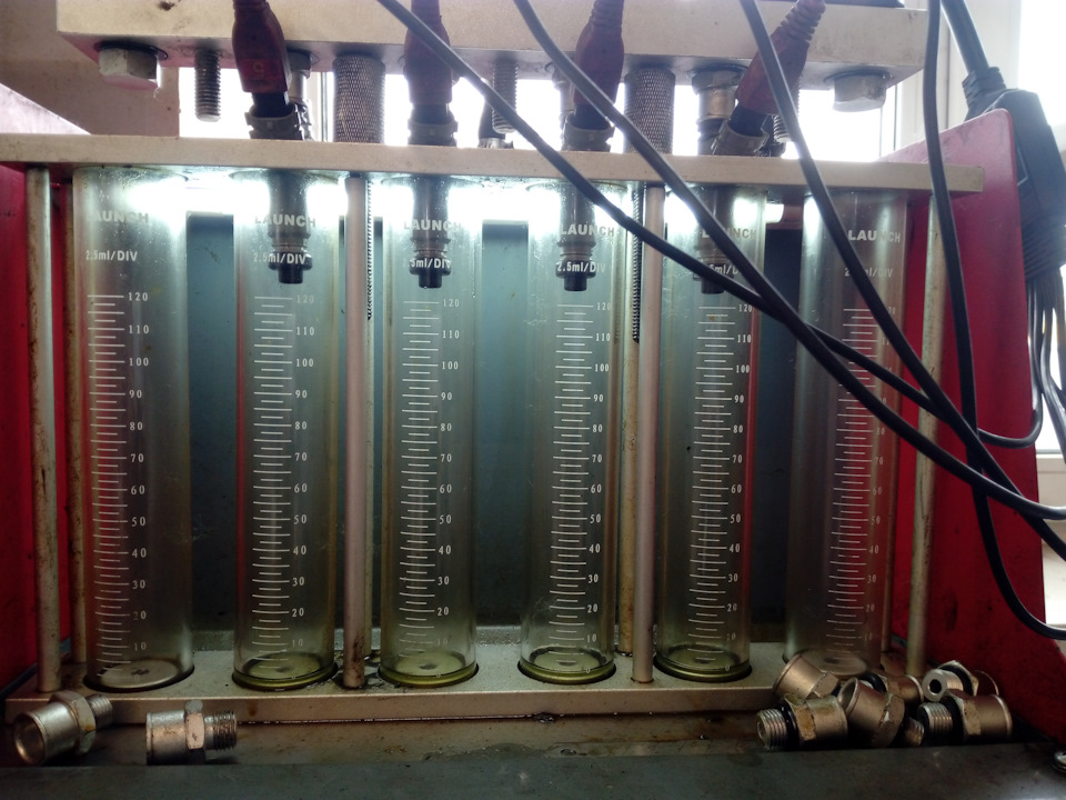 Проверка форсунок на стенде. — Toyota Sprinter Carib (AE110G), 1,6 л ...