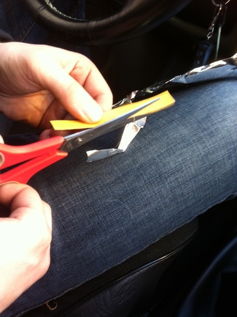 Берем фольгу и двусторонний скотч — Chevrolet Lacetti 5D