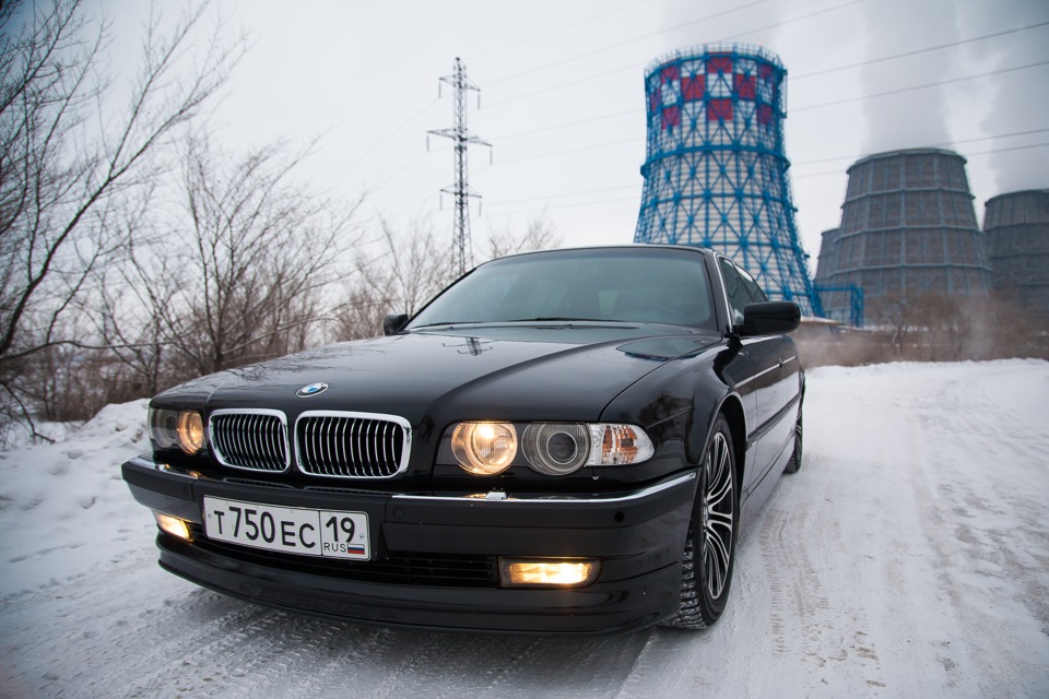 BMW e38 зима