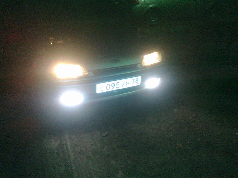Повторители от приоры и синие лампочки в туманки. — Lada 2114, 1,6 л ...