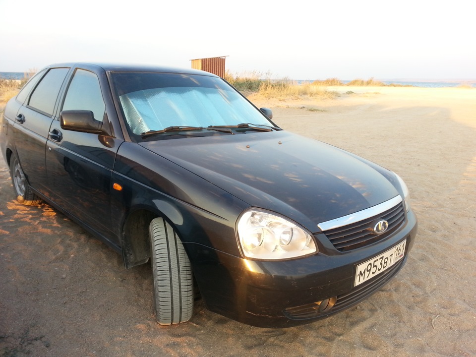 Полоска на лобовое. — Lada Приора хэтчбек, 1,6 л, 2008 года | стайлинг ...