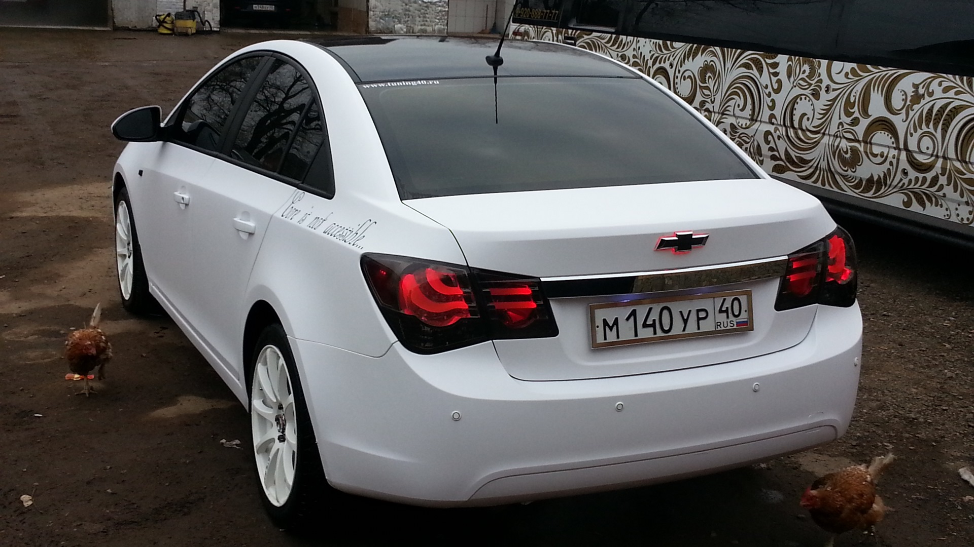 Chevrolet Cruze белый матовый