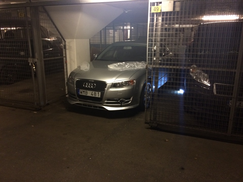 Примерка переднего спойлера — Audi A4 (B7), 2 л, 2005 года | тюнинг ...