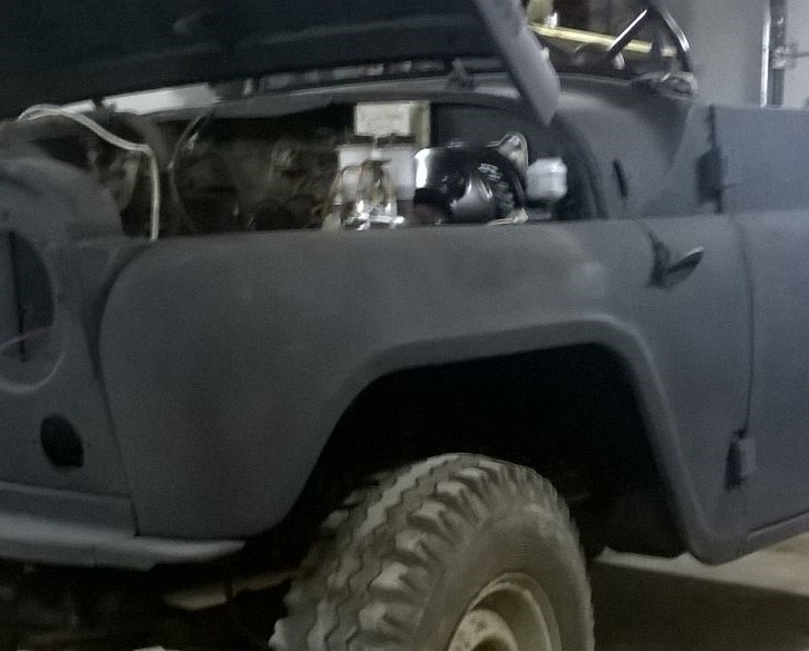 Установка вакуума, верхних педалей, проставок ресcора/рама — УАЗ 469, 2 ...