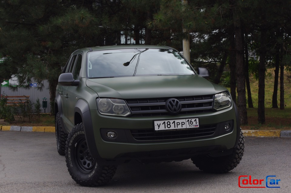 Volkswagen Amarok зелёный Раптор