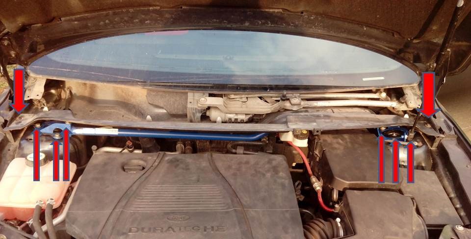 Как снять амортизатор и пружину передней подвески, на фокус 2 ...