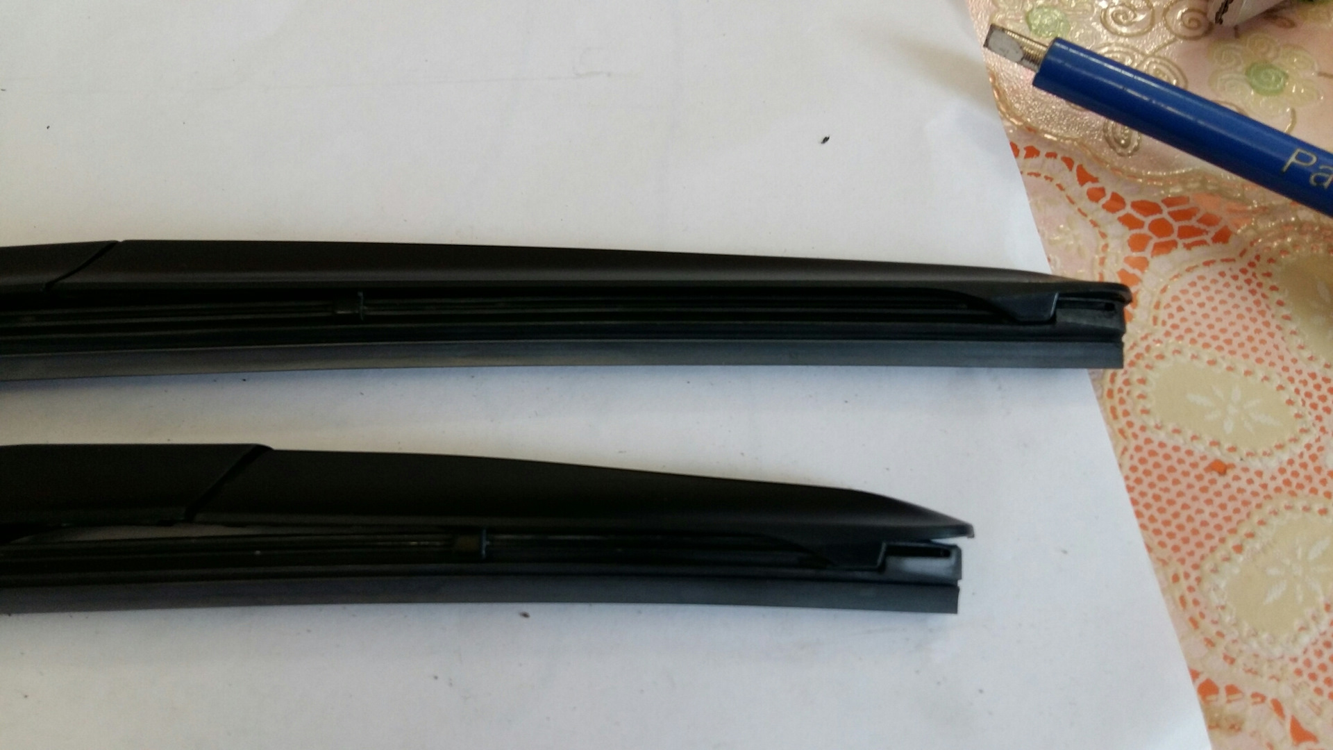 Замена резинок на гибридных щётках — Hyundai Solaris, 1,6 л, 2014 года ...