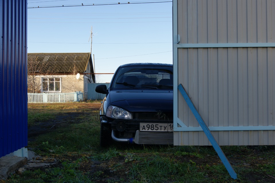 Зима наступает — Lada Калина седан, 1,6 л, 2009 года | колёсные диски ...