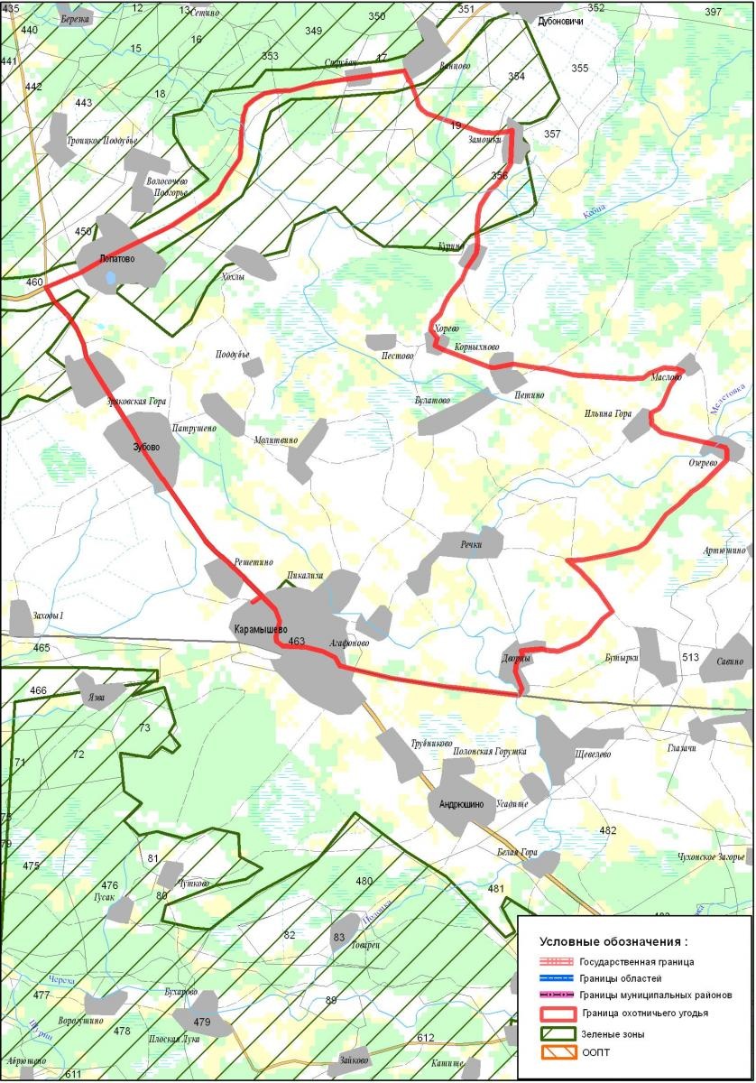 Карта охотничьих угодий псковской области